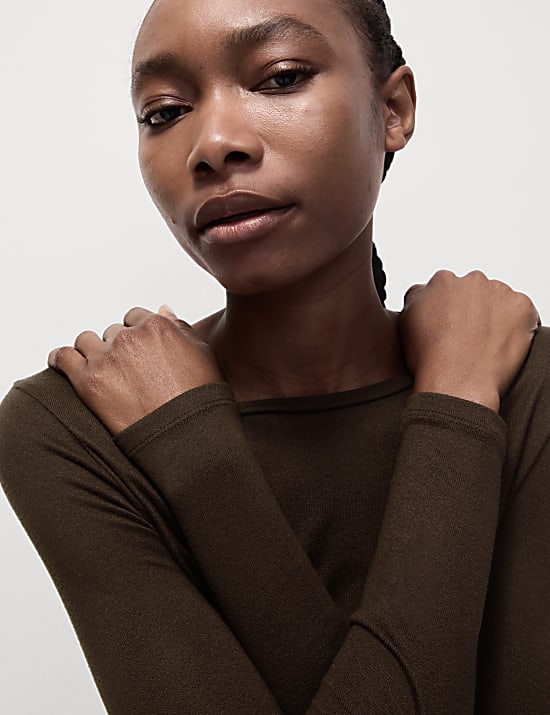 Cosy Crew Neck Slim Fit Top