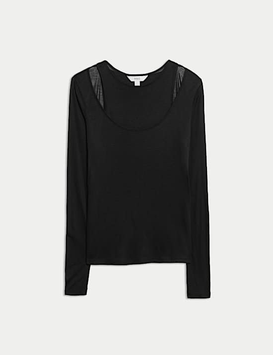 Pure Lyocell Double Layered Top