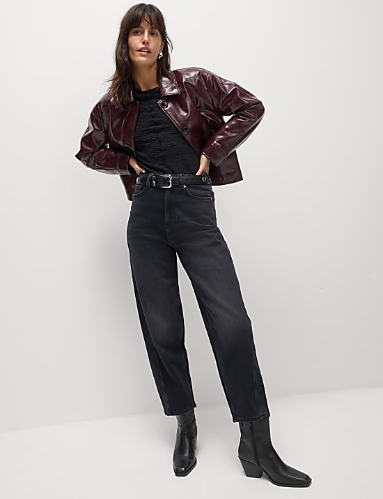 Textured Slash Neck Top