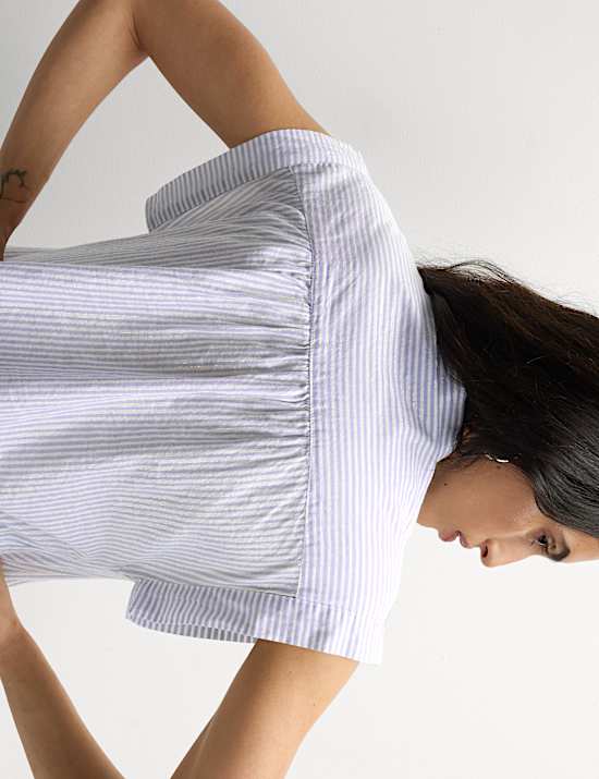 Cotton Rich Sparkly Striped Shirt