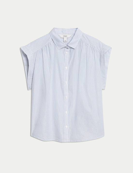Cotton Rich Sparkly Striped Shirt