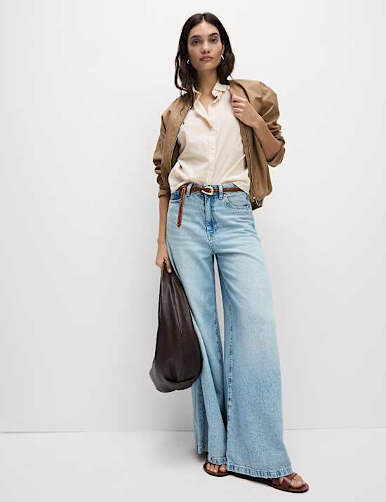 Ριγέ πουκάμισο με γυαλιστερή όψη και υψηλή περιεκτικότητα σε βαμβάκι