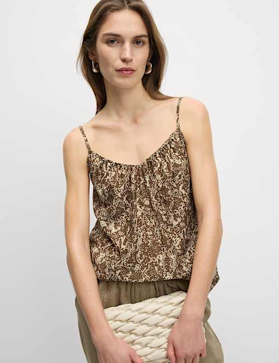 Lyocell Rich Printed Cami Top