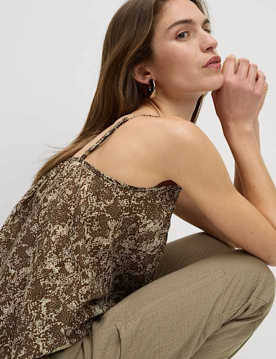 Lyocell Rich Printed Cami Top