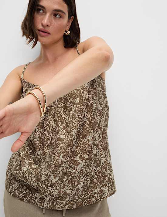 Lyocell Rich Printed Cami Top