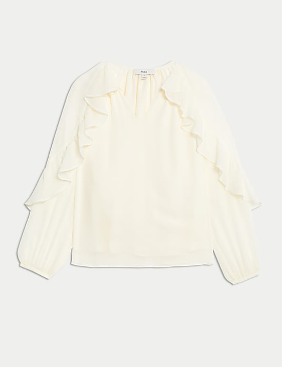 Ruffle Volume Blouse