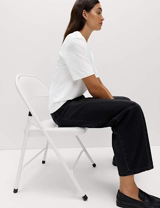 T-shirt van zuiver katoen met ‘Lucky’-versiering