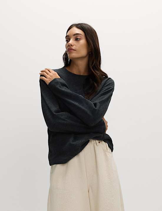 Zachte katoenrijke sweater