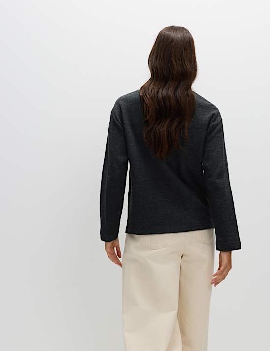 Zachte katoenrijke sweater