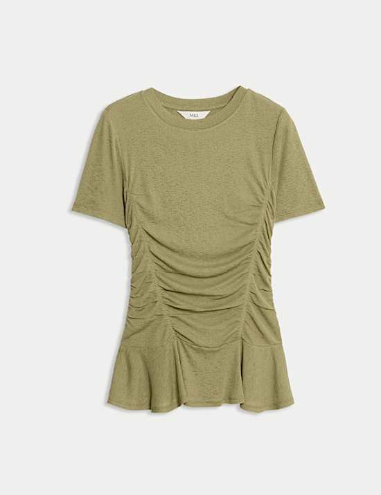 Short Sleeve Ruffle Top