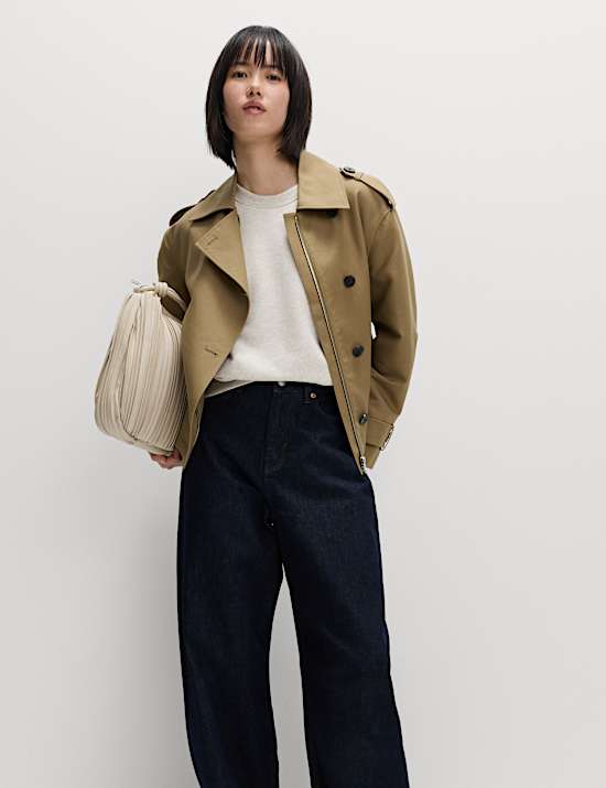 Sweat en coton coupe décontractée à col rond