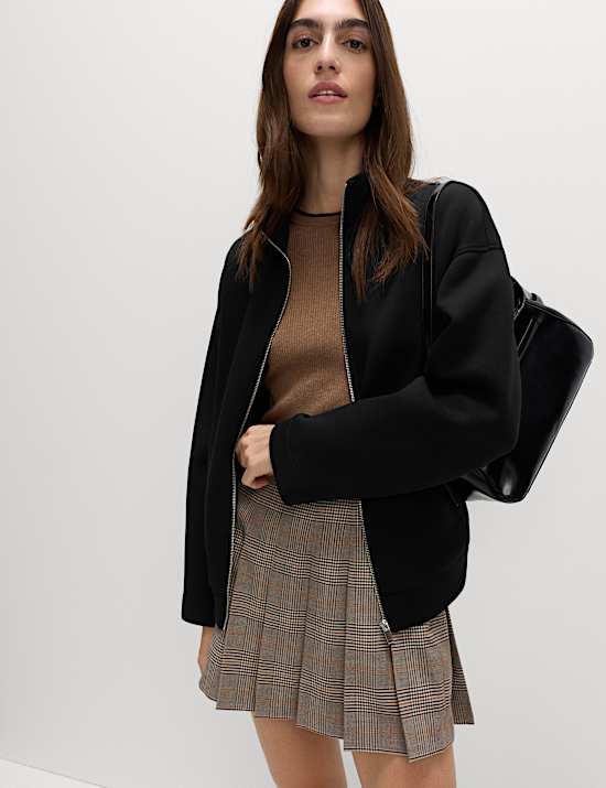 Scuba High Neck Zip Up Sweatshirt