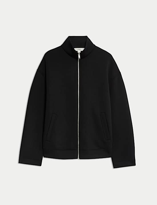 Scuba High Neck Zip Up Sweatshirt