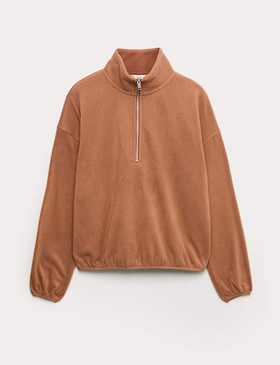 Fleece Half Zip Sweatshirt
