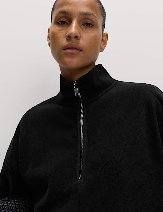 Fleece Half Zip Sweatshirt