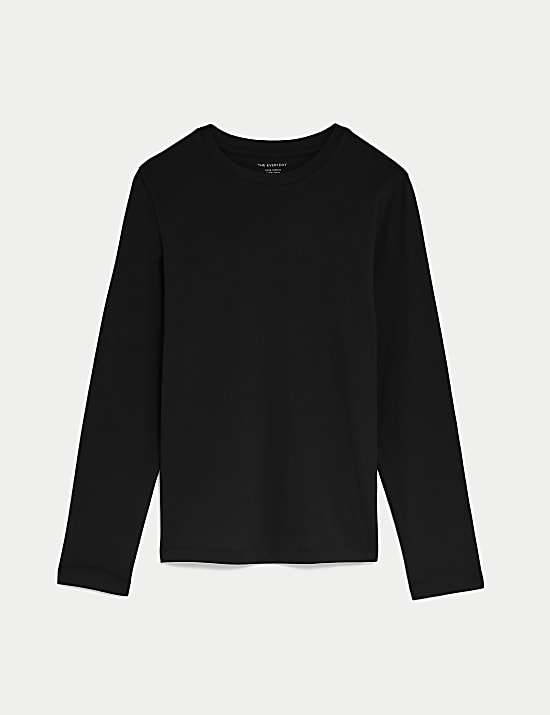 Top van puur katoen met dagelijkse pasvorm