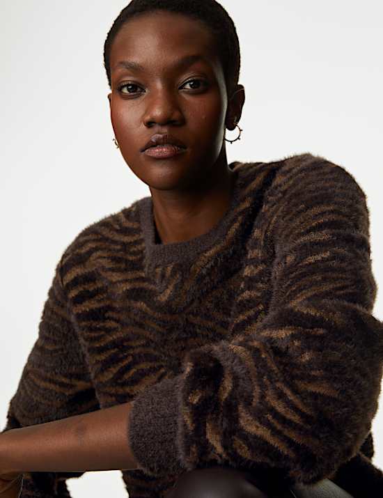 Animal Print Cosy Sweatshirt