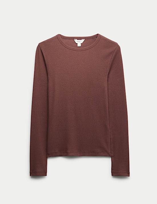 Cotton Rich Ribbed Top