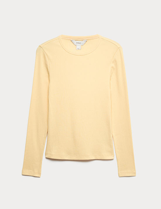 Cotton Rich Ribbed Top