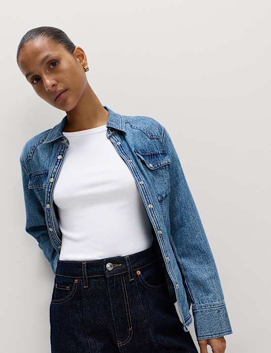 Cotton Rich Ribbed Top