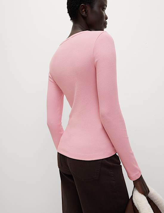 Cotton Rich Ribbed Top