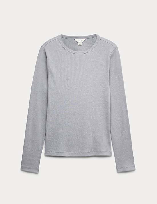 Top en coton côtelé