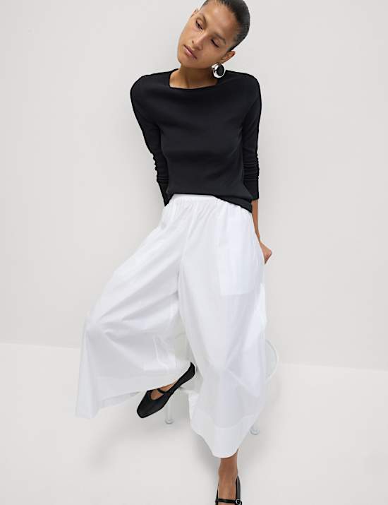 Cotton Rich Ribbed Top