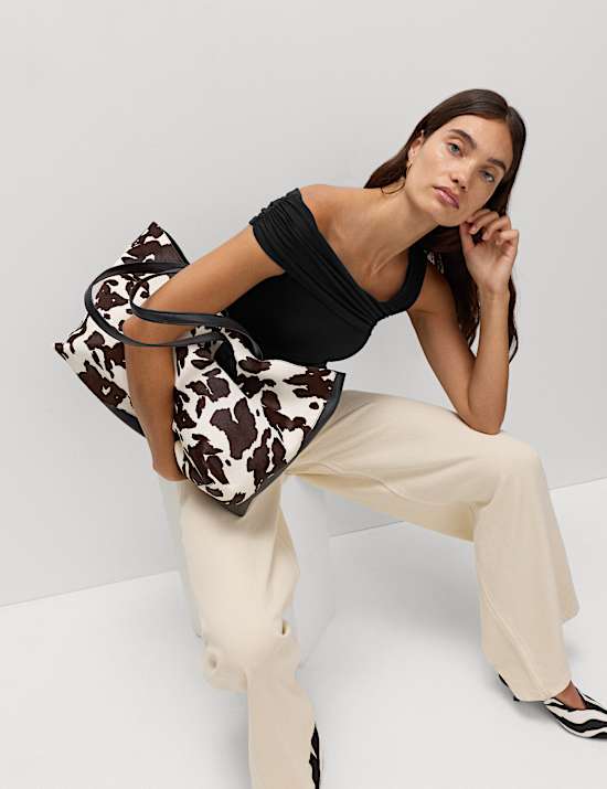 Jersey Asymmetric Neck Top