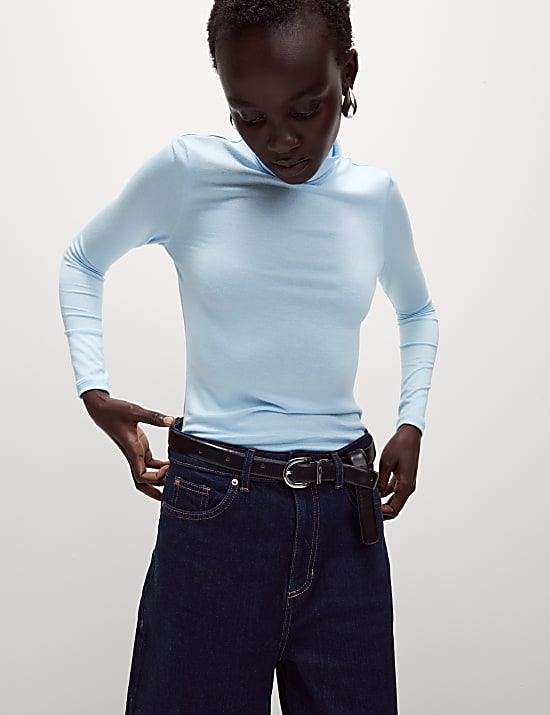 Cosy Funnel Neck Slim Fit Top