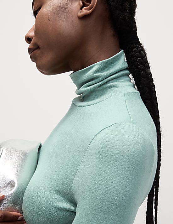 Cosy Funnel Neck Slim Fit Top