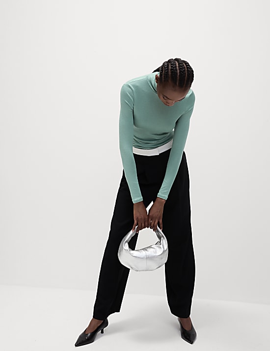 Cosy Funnel Neck Slim Fit Top