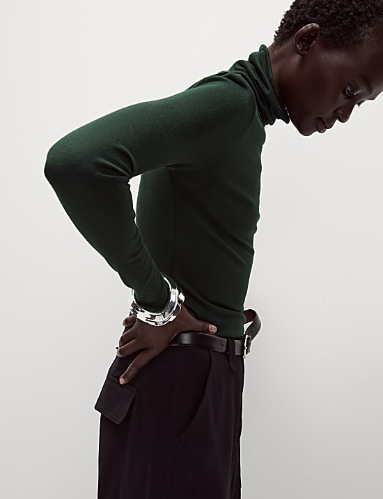 Cosy Funnel Neck Slim Fit Top