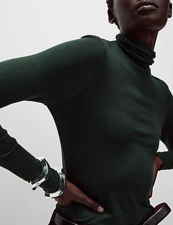 Cosy Funnel Neck Slim Fit Top