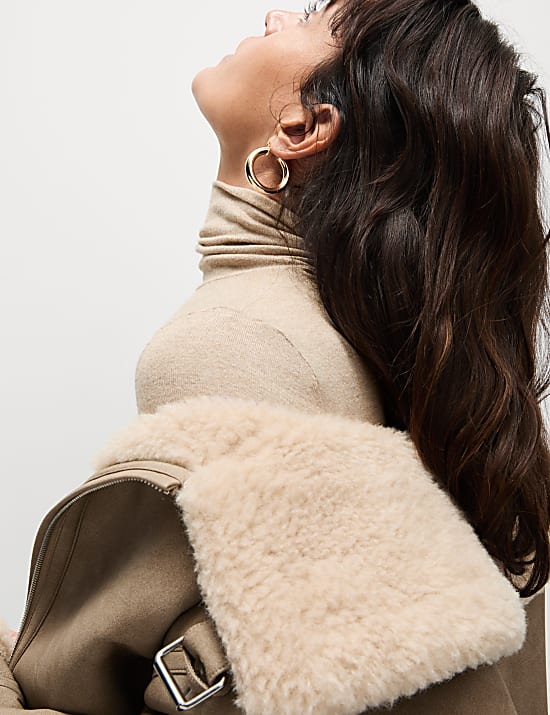 Cosy Funnel Neck Slim Fit Top