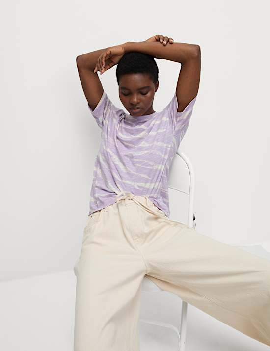 Cotton Modal Blend Printed T-Shirt