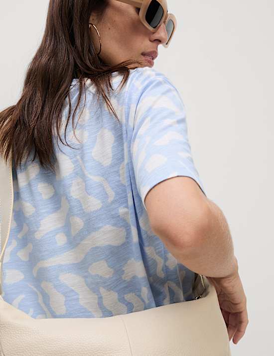 Cotton Modal Blend Printed T-Shirt