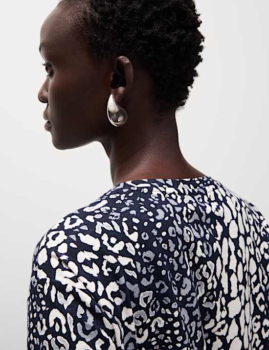 Cotton Modal Blend Printed T-Shirt