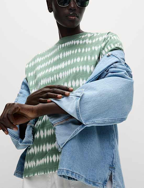 Cotton Modal Blend Printed T-Shirt