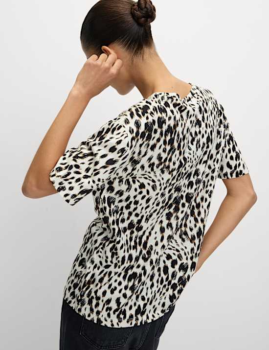 Cotton Modal Blend Printed T-Shirt