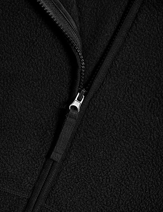 Crew Neck Zip Up Sweatshirt