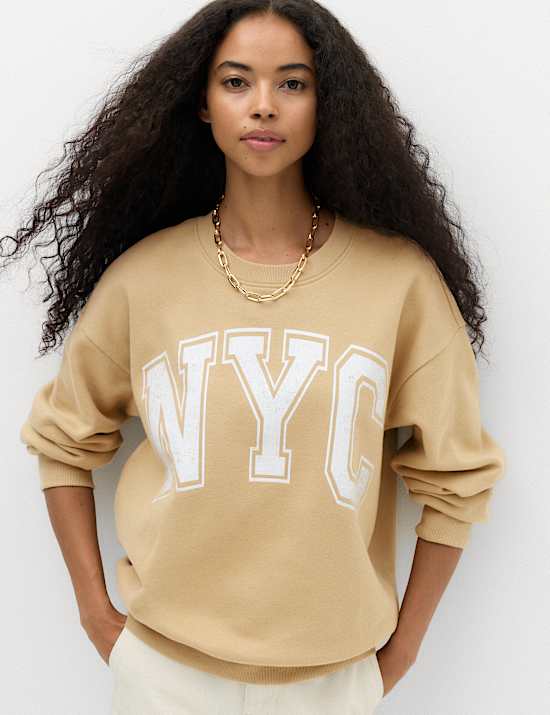 Bluza z grafiką z przewagą bawełny