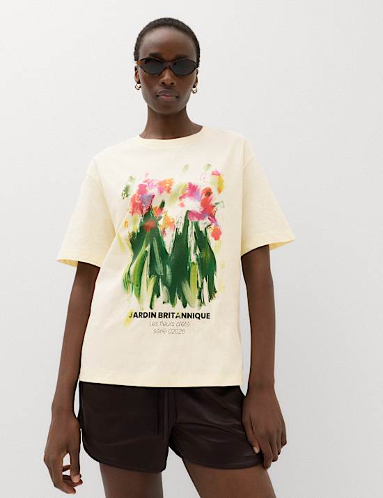 Pure Cotton Oversized Graphic T-Shirt