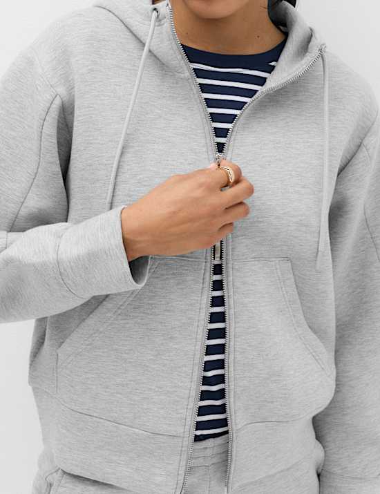 Scuba Zip Through Hoodie