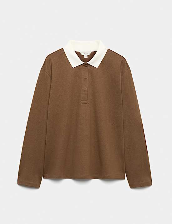 Pure Cotton Rugby Polo Top