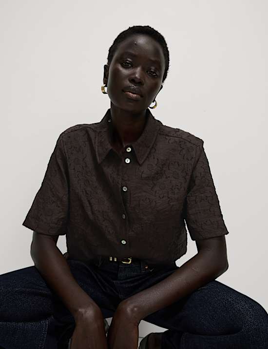 Floral Jacquard Shirt