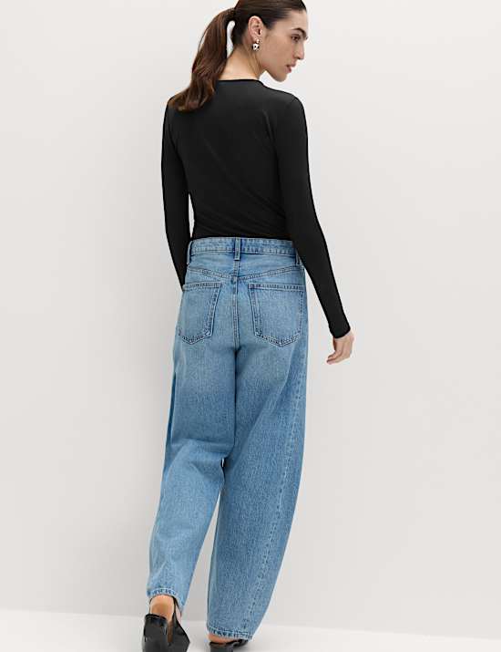 Slim Fit Crew Neck Long Sleeve Top