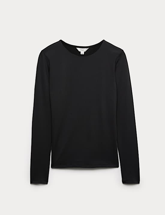 Slim Fit Crew Neck Long Sleeve Top