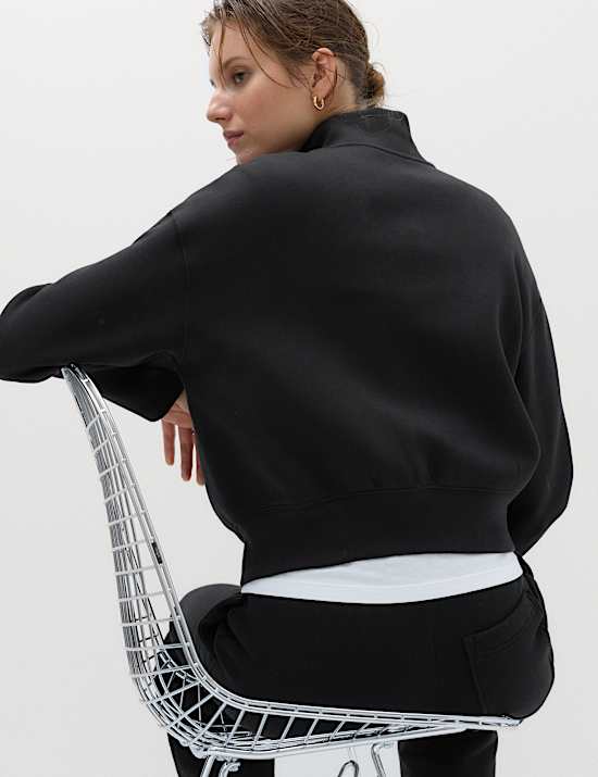 Cotton Rich Scuba Zip Up Sweatshirt