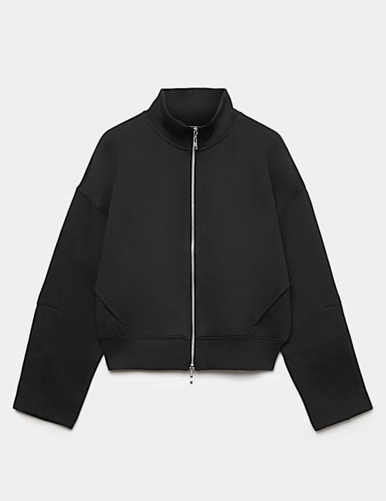 Cotton Rich Scuba Zip Up Sweatshirt