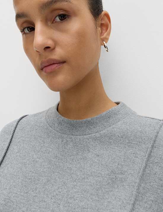 Short Sleeve Cosy Top With Cotton